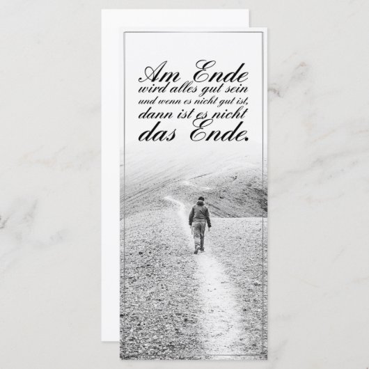 Am Ende Ende wird sich gut sein (Vorne/Hinten)