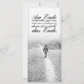 Am Ende Ende wird sich gut sein (Vorderseite)