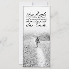 Am Ende Ende wird sich gut sein