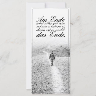 Am Ende Ende wird sich gut sein