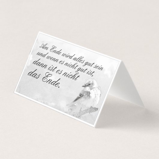 Am Ende Ende wird sich gut sein (Vorderseite)