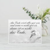 Am Ende Ende wird sich gut sein (Stehend Vorderseite)