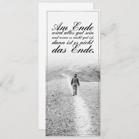 Am Ende Ende wird sich gut sein (Vorne/Hinten)