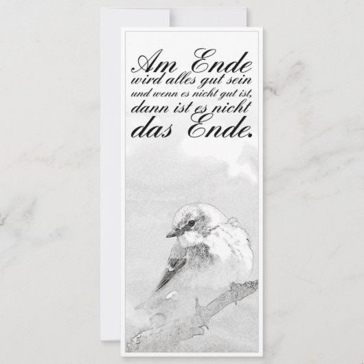 Am Ende Ende wird sich gut sein (Vorderseite)