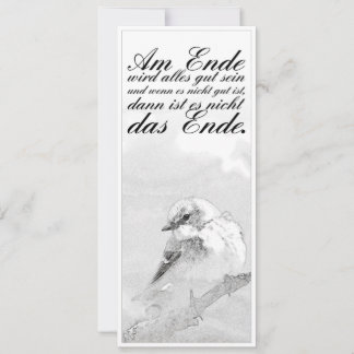 Am Ende Ende wird sich gut sein