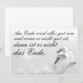 Am Ende Ende wird sich gut sein (Vorne/Hinten)