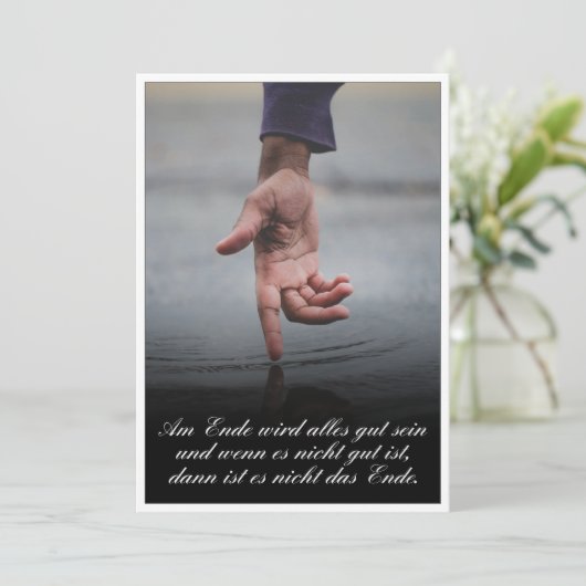 Am Ende Ende wird sich gut sein (Stehend Vorderseite)