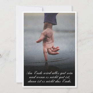 Am Ende Ende wird sich gut sein