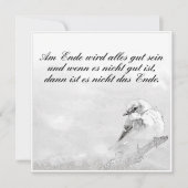 Am Ende Ende wird sich gut sein (Vorderseite)