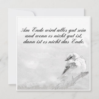 Am Ende Ende wird sich gut sein
