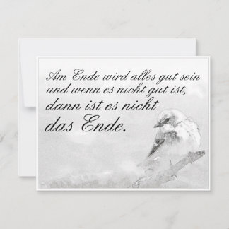 Am Ende Ende wird sich gut sein