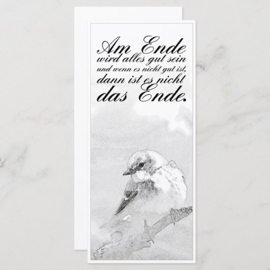 Am Ende Ende wird sich gut sein (Vorne/Hinten)