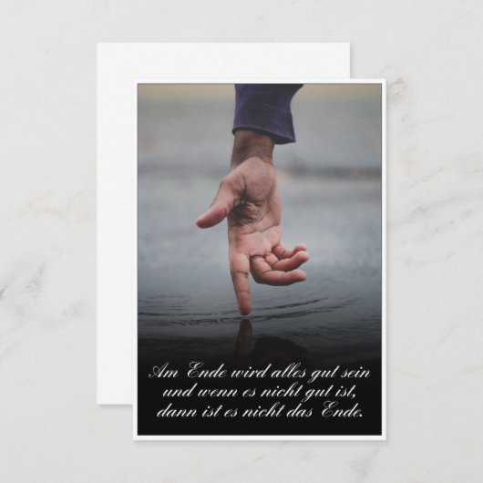 Am Ende Ende wird sich gut sein (Vorne/Hinten)
