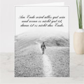 Am Ende Ende wird sich gut sein Karte (Vorderseite)