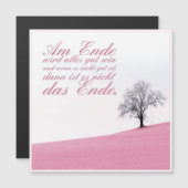 Am Ende Ende wird sich gut sein Magnetkarte (Vorne/Hinten)