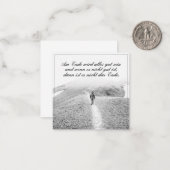 Am Ende Ende wird sich gut sein Mitteilungskarte (Vorderseite/Rückseite Beispiel)