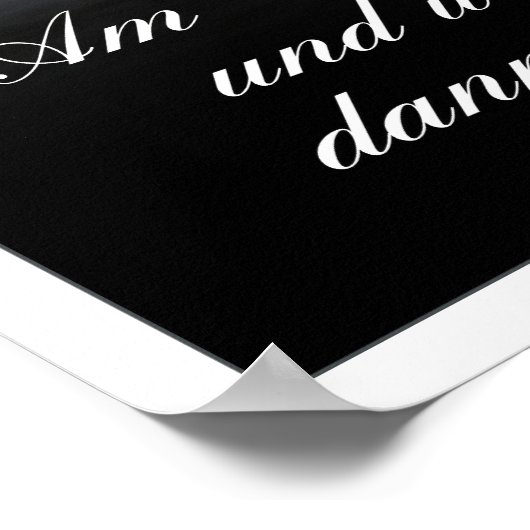 Am Ende Ende wird sich gut sein Poster (Ecke)