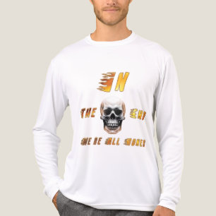 Am Ende sind wir alle Knochen – FlameSkull Grafik- Tri-Blend Shirt