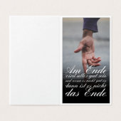 Am Ende wird alles gut sein (Außenseite Aufgefaltet)