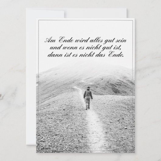 Am Ende wird alles gut sein (Vorderseite)
