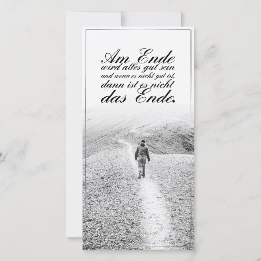 Am Ende wird alles gut sein (Vorderseite)