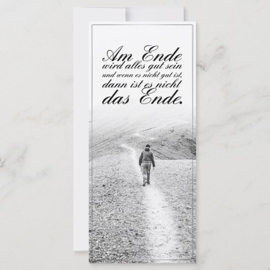 Am Ende wird alles gut sein (Vorderseite)