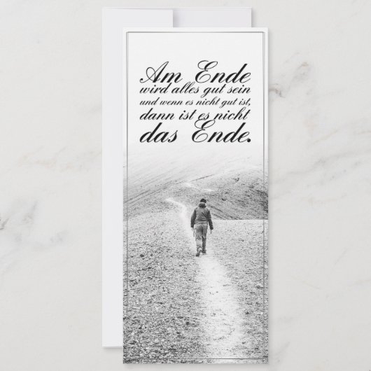 Am Ende wird alles gut sein (Vorderseite)