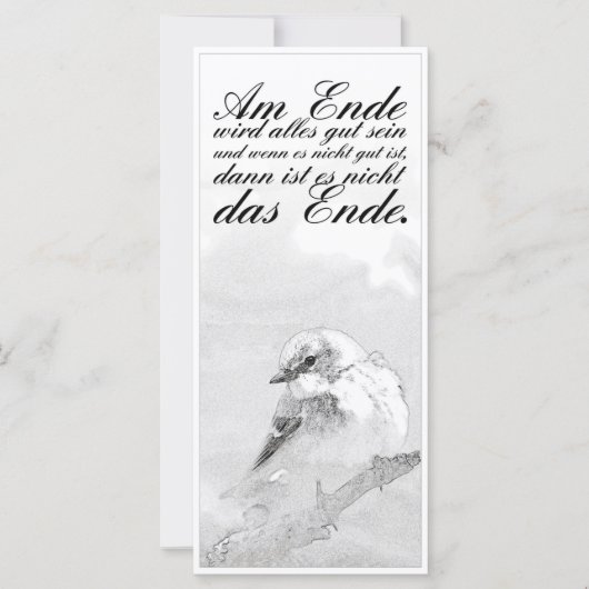 Am Ende wird alles gut sein (Vorderseite)