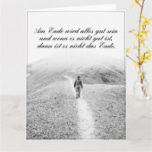 Am Ende wird alles gut sein Karte (Gelbe Blume)