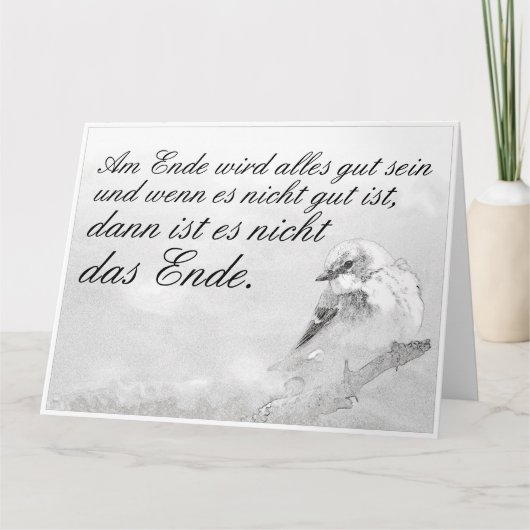 Am Ende wird alles gut sein Karte (Vorderseite)
