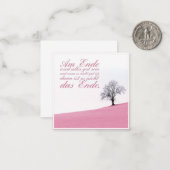 Am Ende wird alles gut sein Mitteilungskarte (Vorderseite/Rückseite Beispiel)
