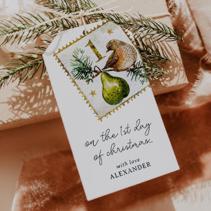 Am ersten Weihnachtsfeiertag Geschenkanhänger