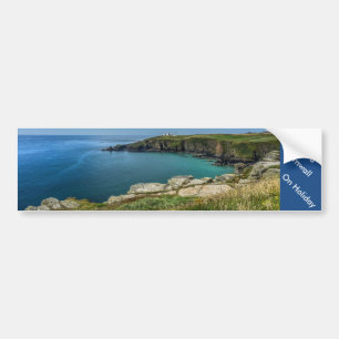 Am Feiertag im Eidechsen-Cornwall-Autoaufkleber Autoaufkleber