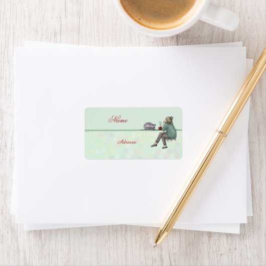 Am Fenster Adressaufkleber (Insitu)