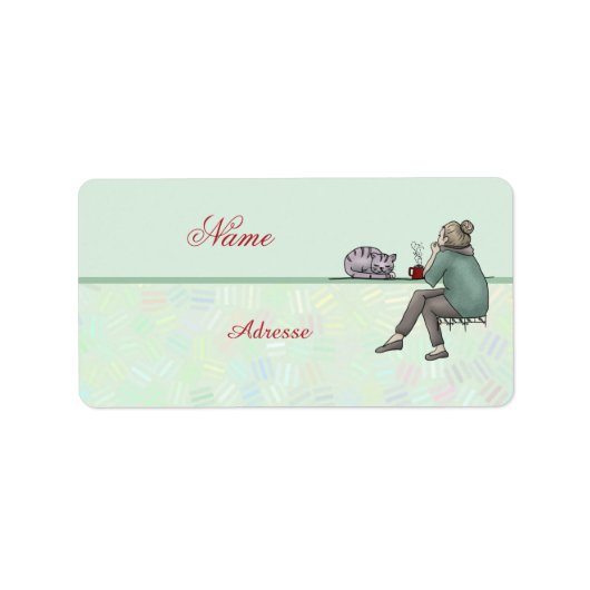 Am Fenster Adressaufkleber (Vorne)