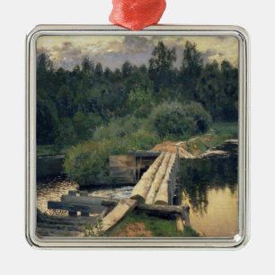 Am flachen 1892 ornament aus metall