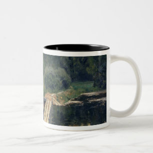 Am flachen 1892 zweifarbige tasse