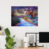 Am Fluss entlang. Poster (Heimbüro)