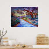 Am Fluss entlang. Poster (Küche)