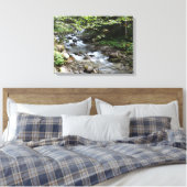 Am Fluss Fotograf gestreifte Canvas Print Leinwanddruck (Insitu (Schlafzimmer))