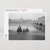 Am Fluss gelegen Postkarte (Vorne/Hinten)