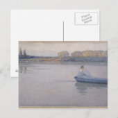 Am Fluss Morning, 1896 Postkarte (Vorne/Hinten)