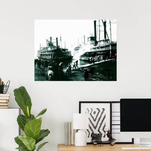 Am Fluss - Poster (Heimbüro)