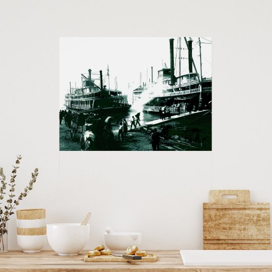 Am Fluss - Poster (Küche)