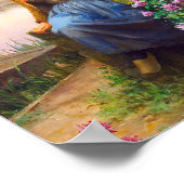 Am Fluss von Daniel Ridgway Knight Poster (Ecke)