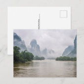 Am Fluss Yangshuo Postkarte (Vorne/Hinten)