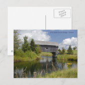 AM Foster Bridge in Vermont Postkarte (Vorne/Hinten)