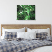 AM Fraktal 1 Wrapped Canvas Leinwanddruck (Insitu (Schlafzimmer))