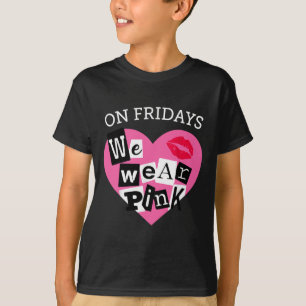 Am Freitag tragen wir rosa lustiger Valentinstag T-Shirt