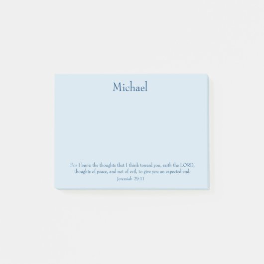 Am Frieden christlich Post-it Klebezettel (Vorderseite)